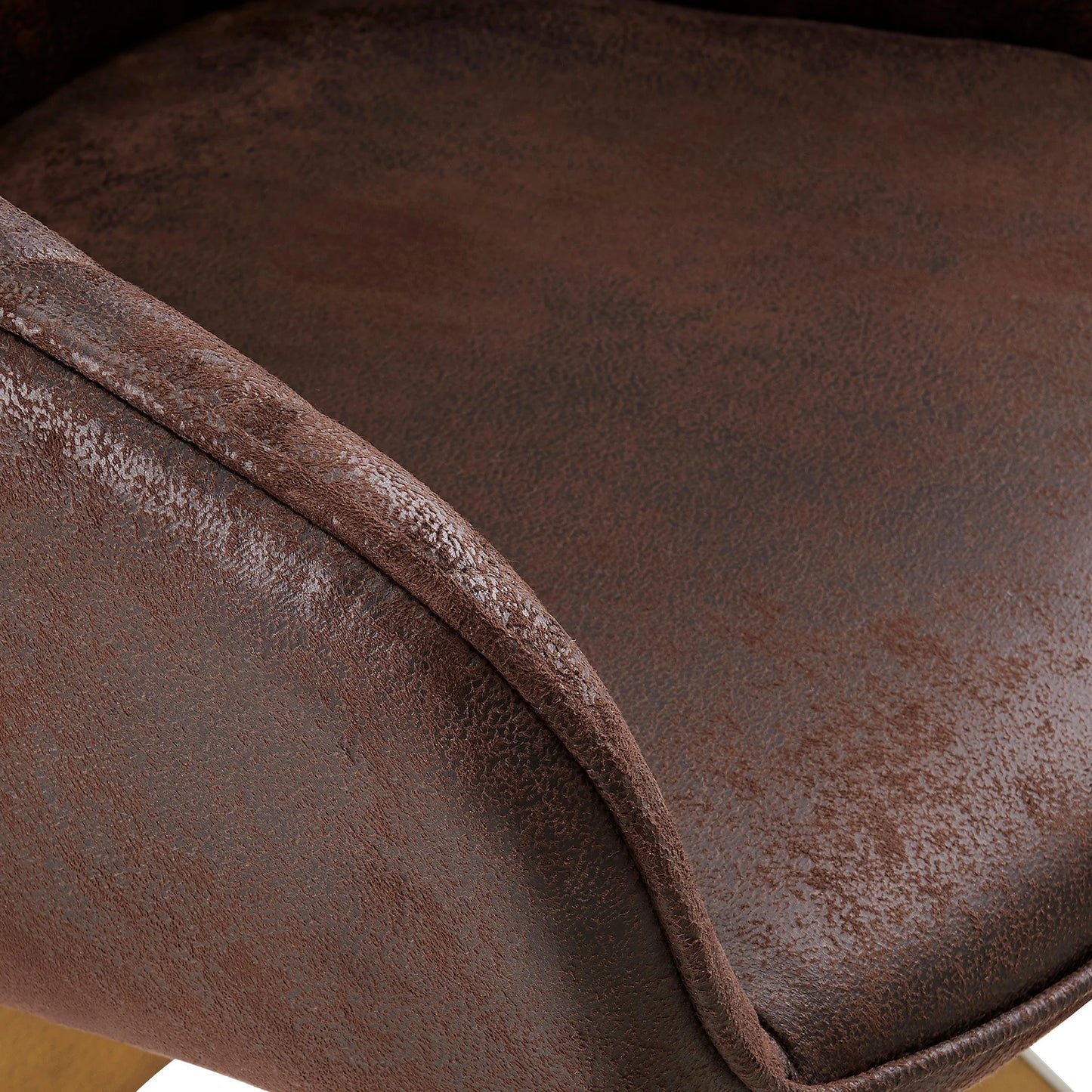 Modern Home Office Swivel Arm Accent Chair with Wood Legs