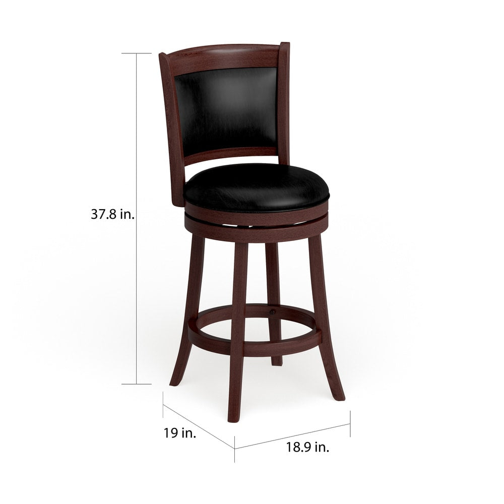 Verona Swivel High Back Counter Height Stool by Classic