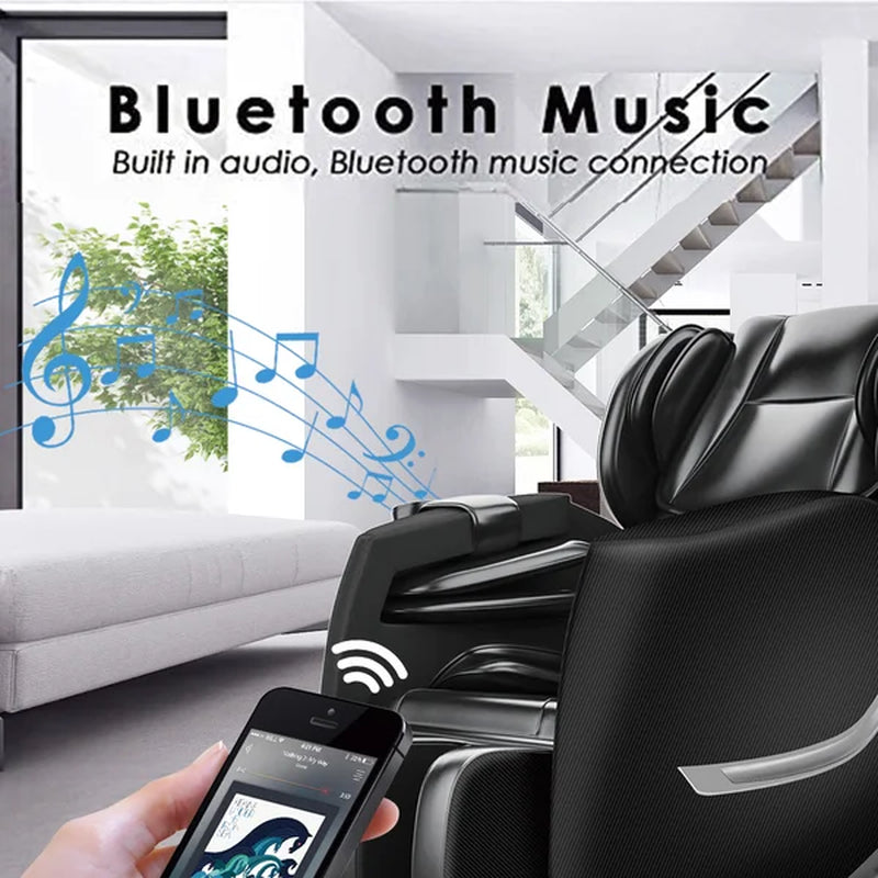 Faux Leather Power Reclining Heated Massage Chair