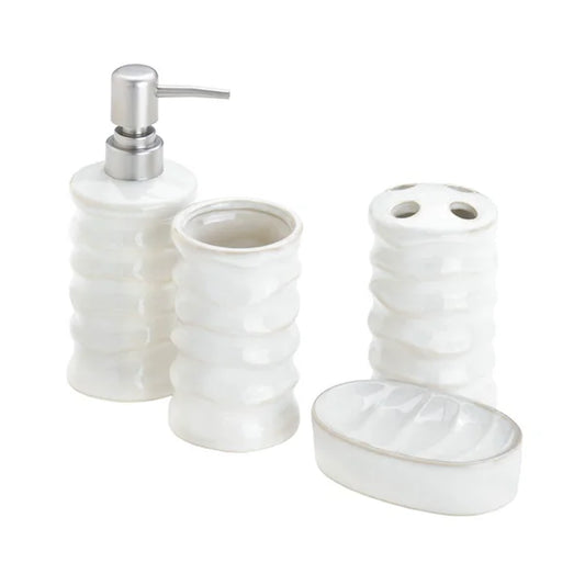 Waltham Shimmer 4 Piece Bathroom Accessory Set