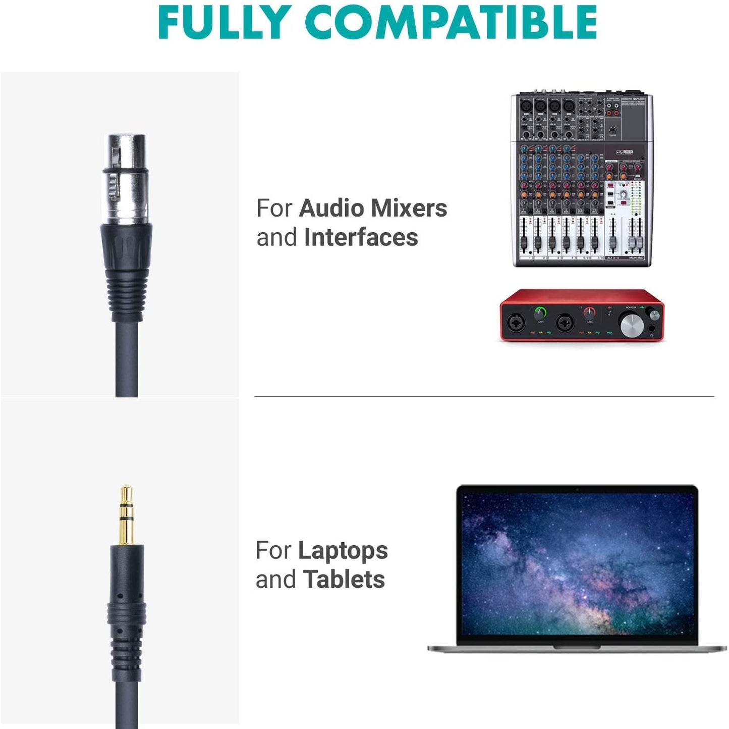 4-Pack Universal XLR Condenser Microphone Podcast Equipment Bundle for 4 - Includes Cardioid Mics, Desk Mount Stands, Shock Mounts, Pop Filters, and Audio Cables - Great for Zoom, Music, Youtube