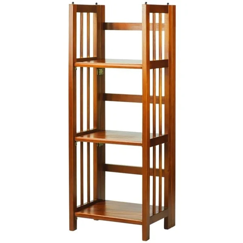 3-Shelf Folding 14-Inch Wide Bookcase