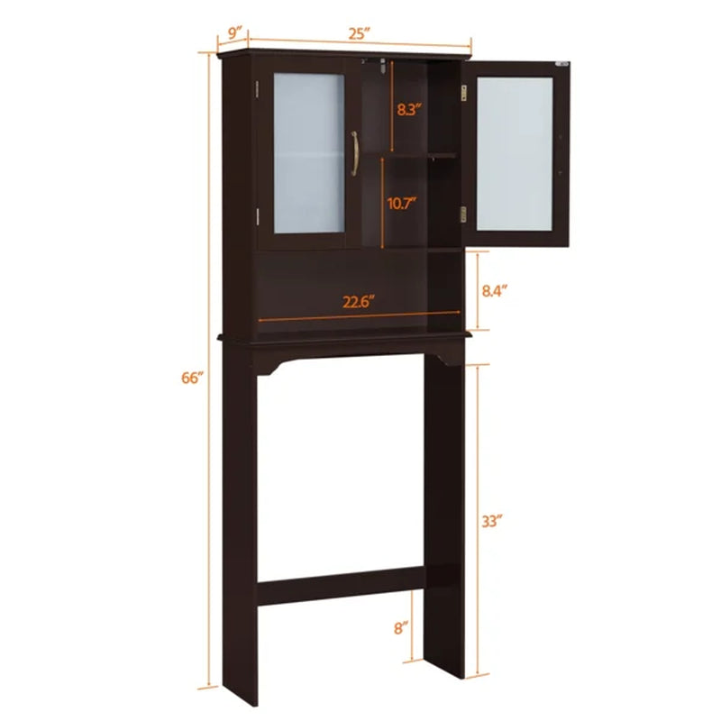 Amboy 25'' W X 66'' H X 9'' D Over-The-Toilet Storage