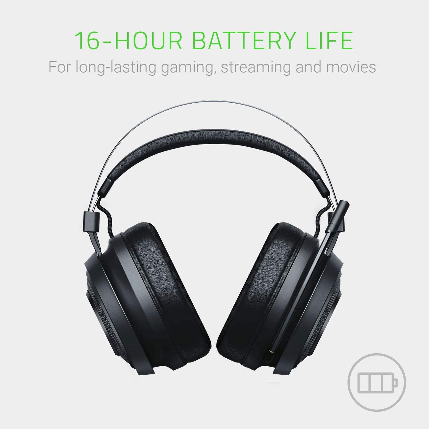 Nari Essential Wireless 7.1 Surround Sound Gaming Headset: THX Spatial Audio - Auto-Adjust Headband & Swivel Cups - Auto-Adjust - Flip Mic - for PC, PS4, PS5 Only - Black