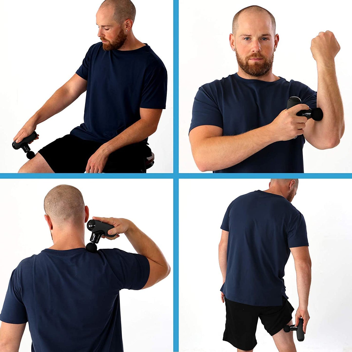Q2 Mini Massage Gun, Pocket-Sized Deep Tissue Massager Gun, Portable Percussion Muscle Massager Gun, Ultra Small & Quiet Muscle Massage Gun with Carry Case for on the Go Usage