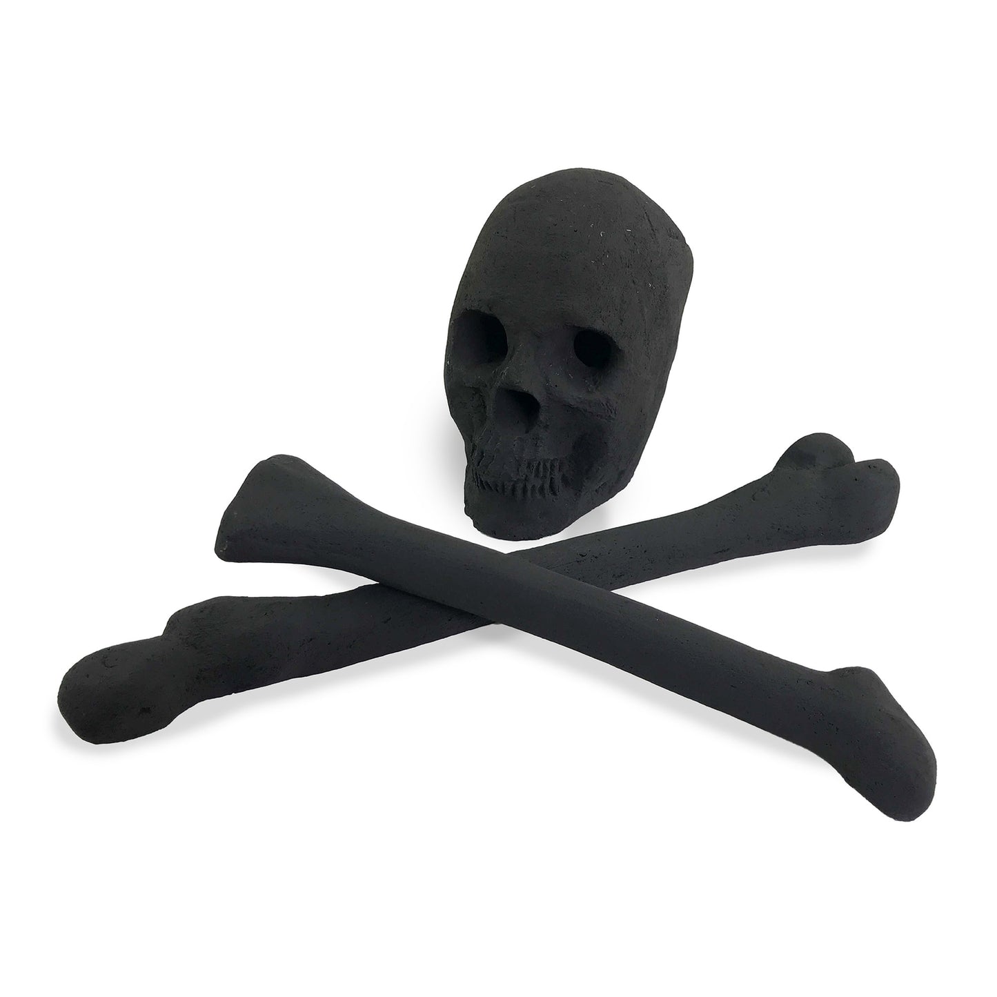Ceramic Fire Pit Decor | Fire Pit Skulls and Bones | Halloween Pumpkin | for Fire Pits and Fireplaces | Spooky and Scary Decor
