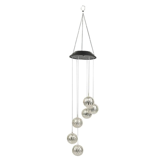 Solar Metal Orb Wind Chime Mobile - Metal Orb
