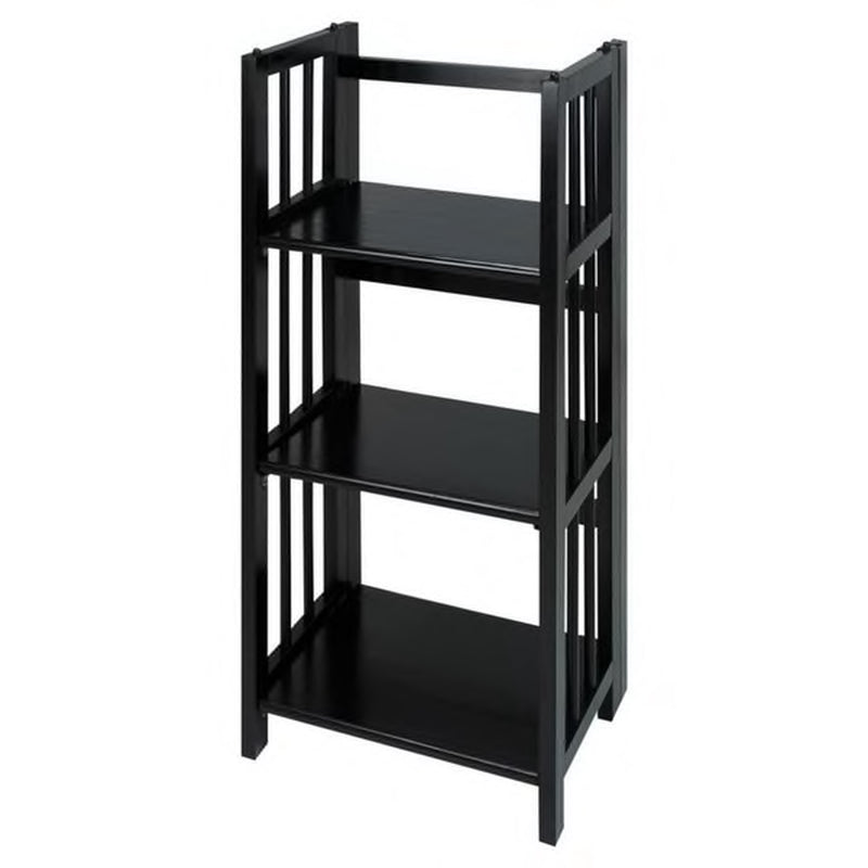 3-Shelf Folding 14-Inch Wide Bookcase