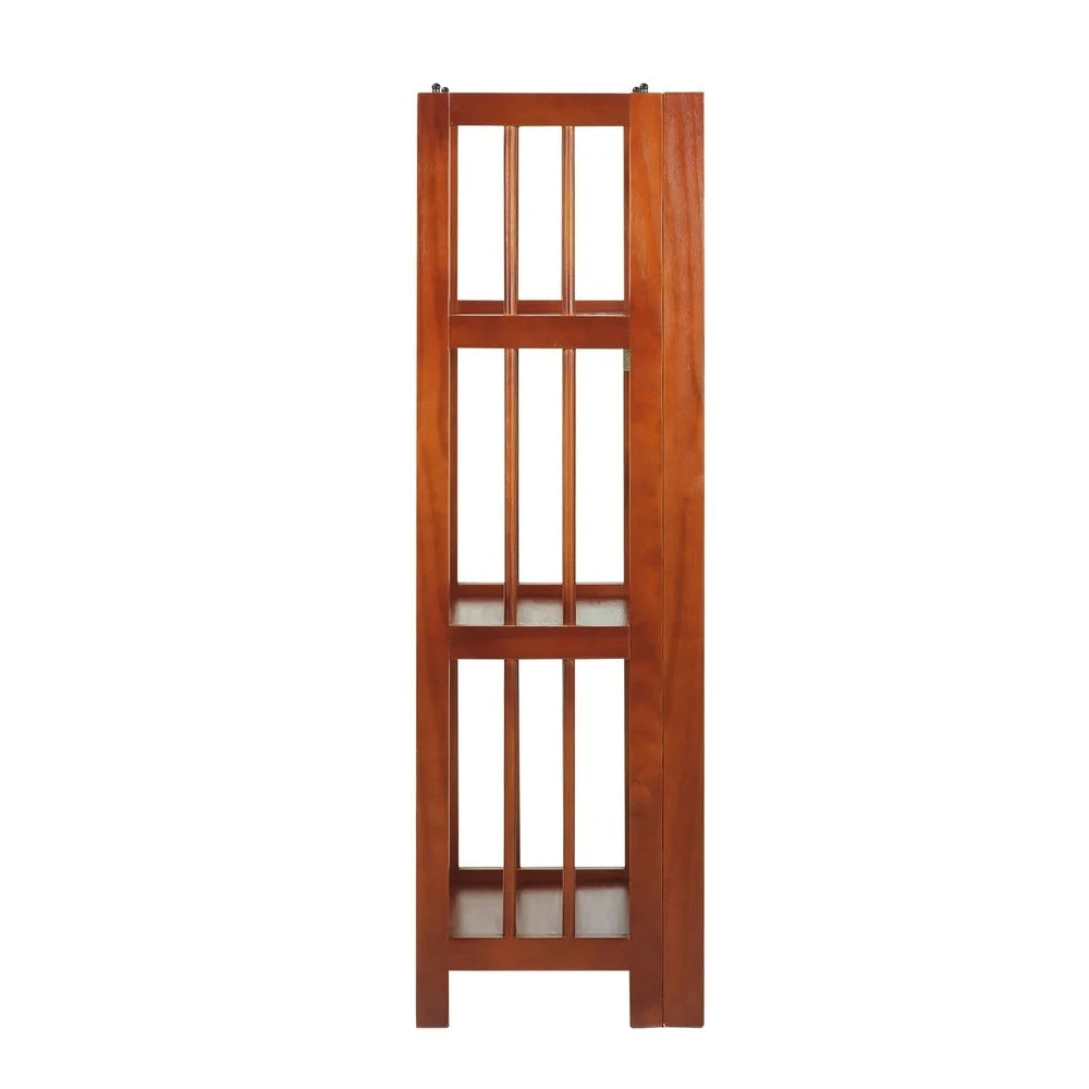 3-Shelf Folding 14-Inch Wide Bookcase