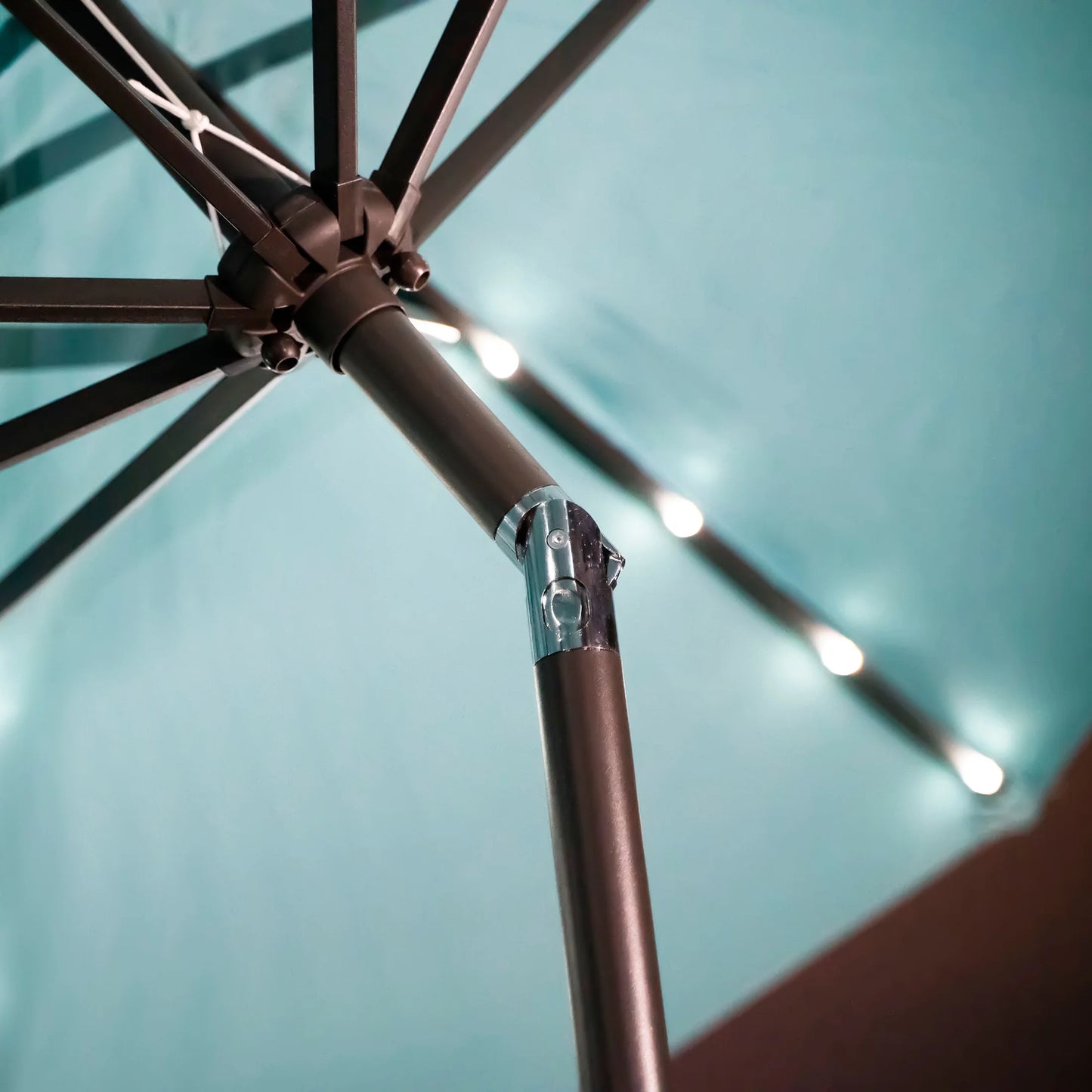 Lucent 9-Foot Solar Led Lighted Patio Umbrella