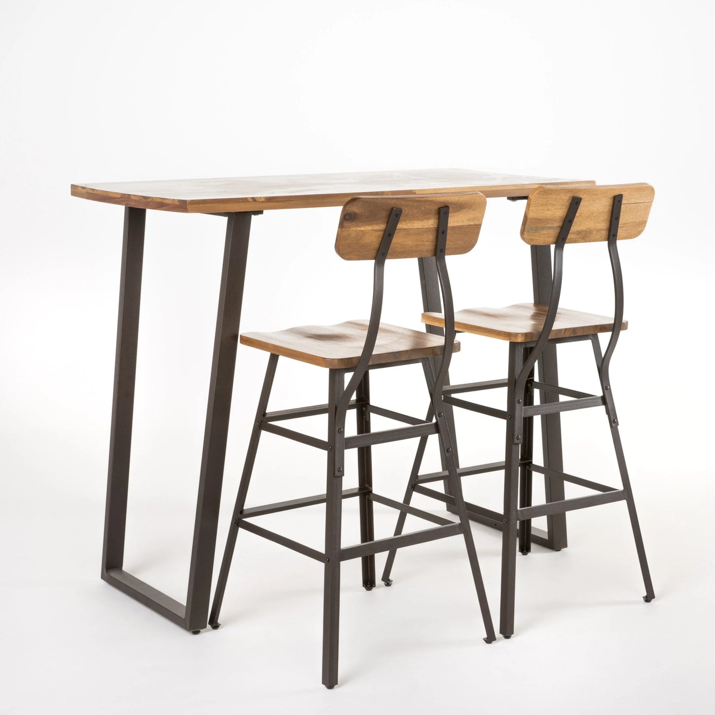 MONA's Kitchen 3-Piece Acacia Wood Bar Set