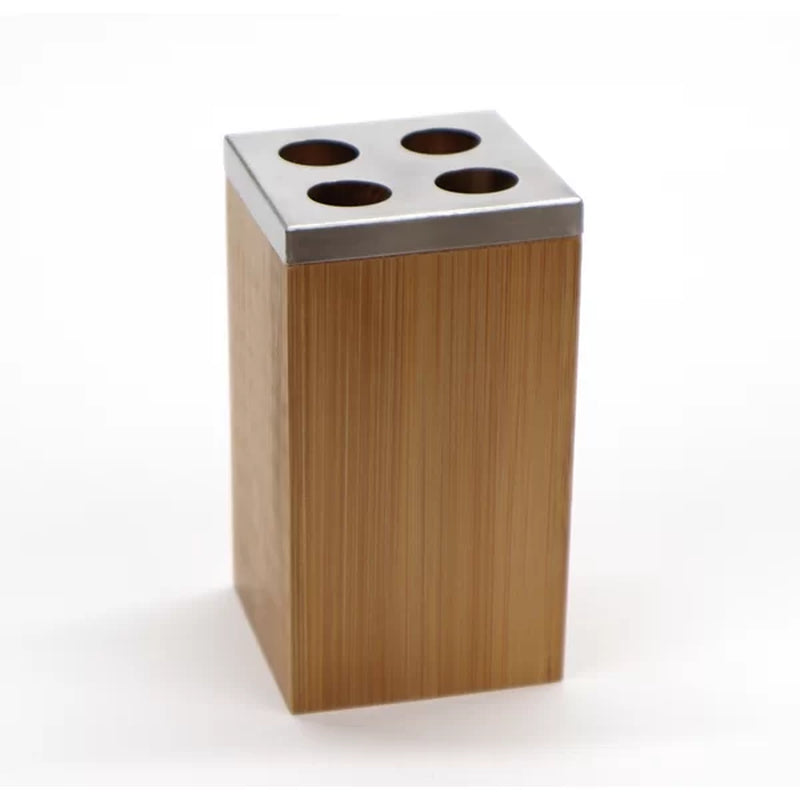 Mcgonigal Bamboo 4 Piece Bathroom Accessory Set