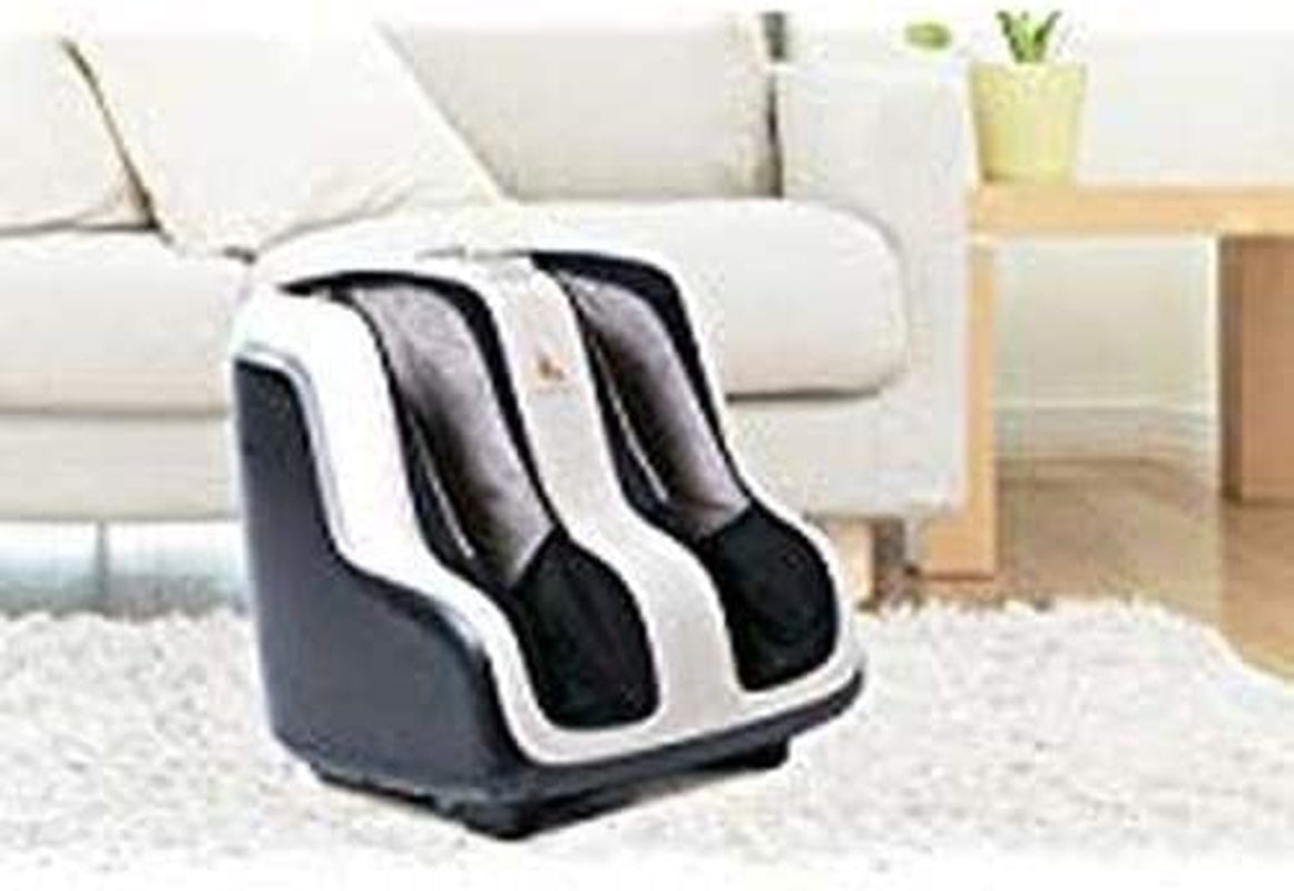 Reflex SOL Foot & Calf Massager W/ Heat - Plantar Fasciitis Relief + Circulation + Shiatsu Deep Kneading + Vibrating for Stress + Compression - Adjustable for Women and Men up to Size 12