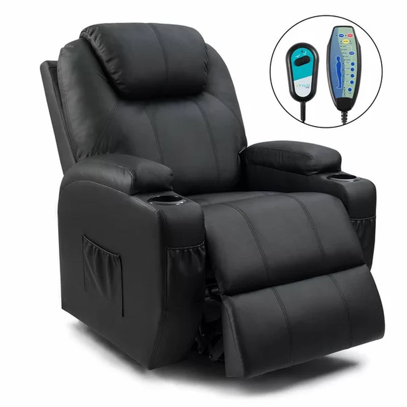 Faux Leather Heated Massage Chair