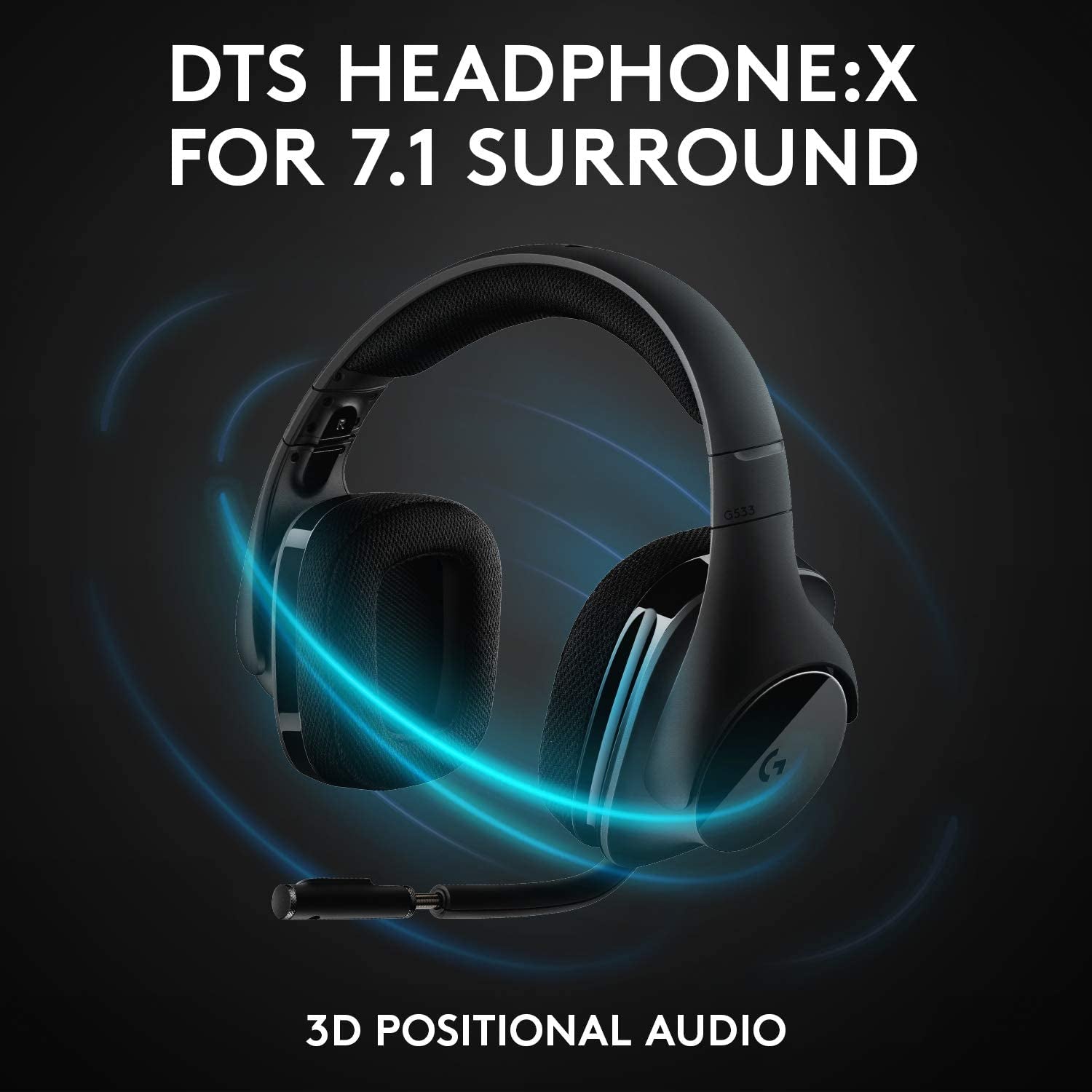 533 Wireless Gaming Headset – DTS 7.1 Surround Sound – Pro-G Audio Drivers