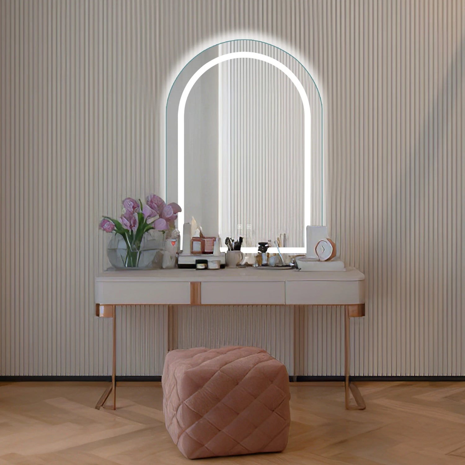 NeutBath LED Wall Bathroom Mirror with Dimmer