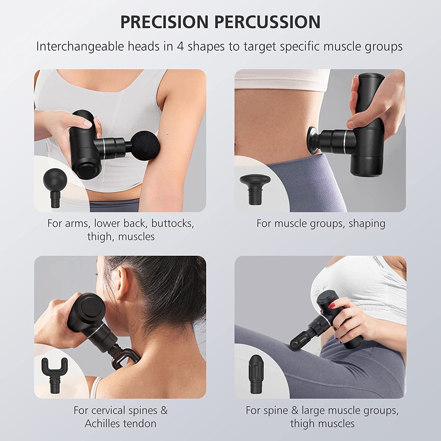 Mini Massage Gun, Deep Tissue Massager Gun,Usb Charging,Lightweight Portable Percussion Muscle Gun for Athletes,Gifts for Men,Women,Super Quiet Body Massage Gun for Neck,Back,Arm,Leg