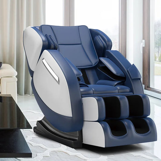 Faux Leather Power Reclining Heated Massage Chair