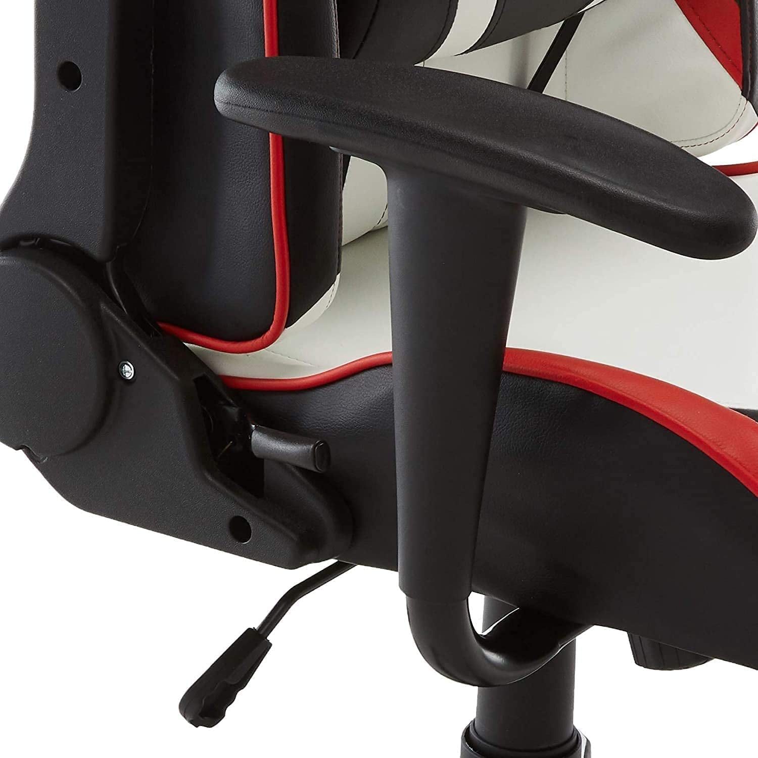 Gaming Chair Racing Office High Back PU Leather Chair Computer Desk Chair Video Game Chair Ergonomic Swivel Chair with Headrest and Lumbar Support (Black&White)