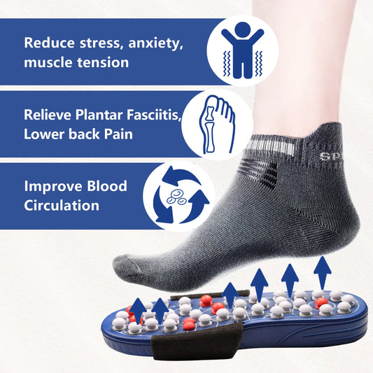 Reflexology Foot Massager for Circulation, Massage Slippers Sandals Shoes for Men and Women 