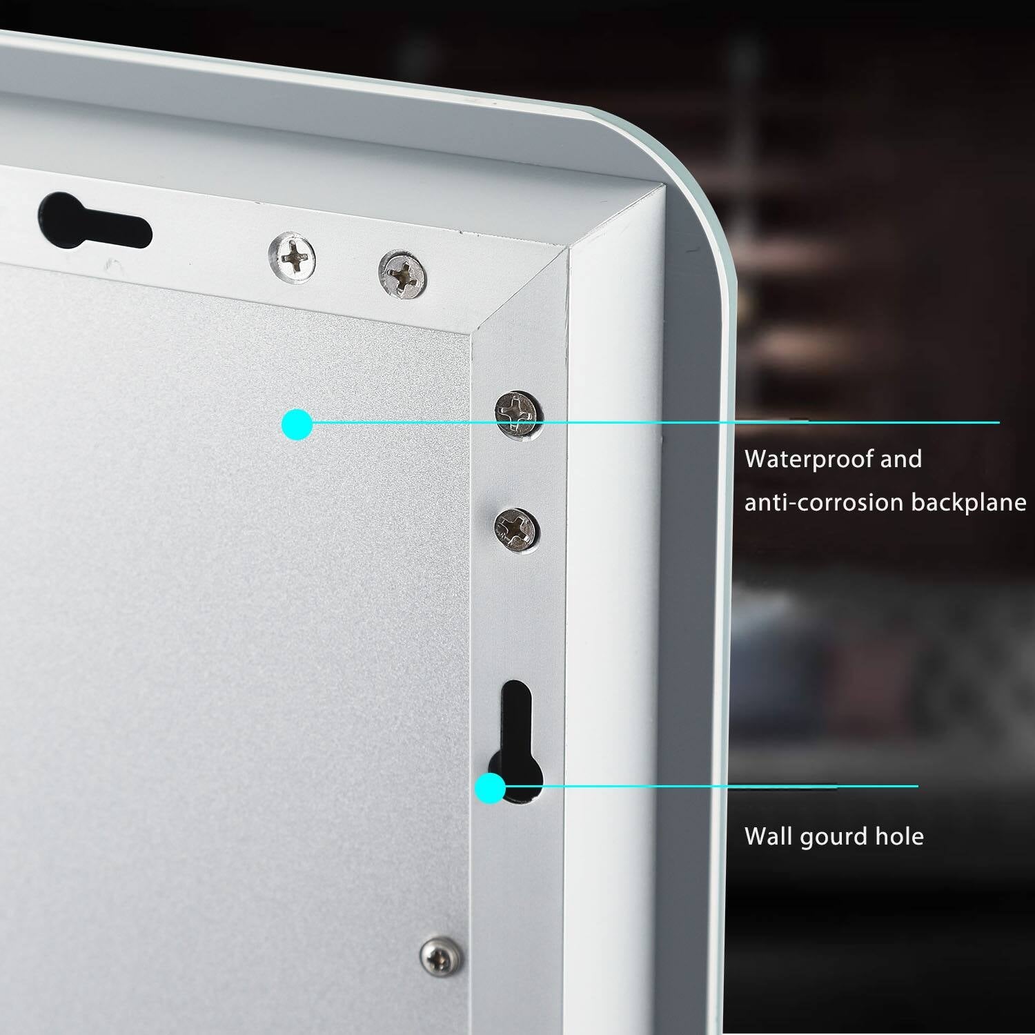 NeutBath LED Wall Bathroom Mirror with Dimmer