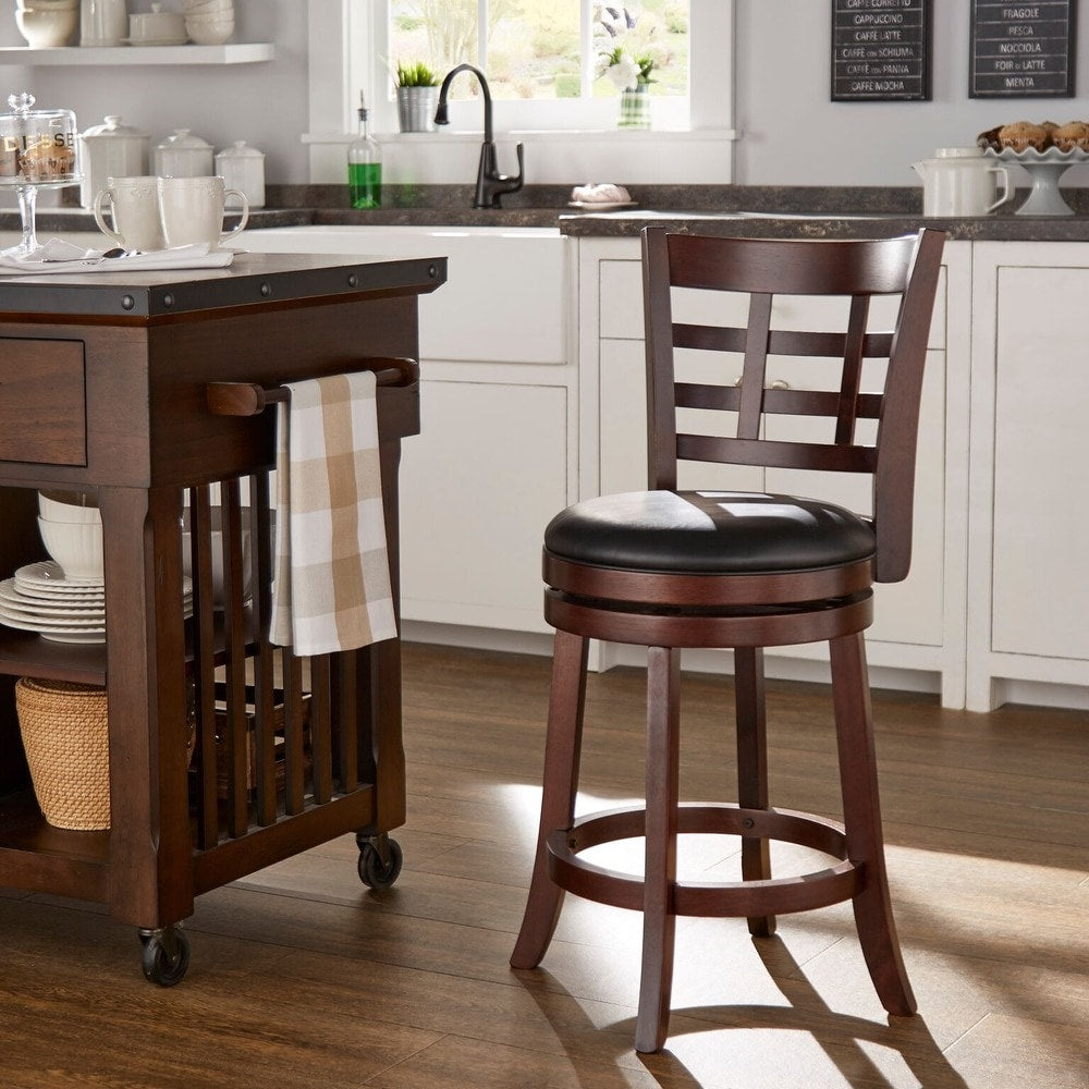 Verona Swivel High Back Counter Height Stool by  Classic